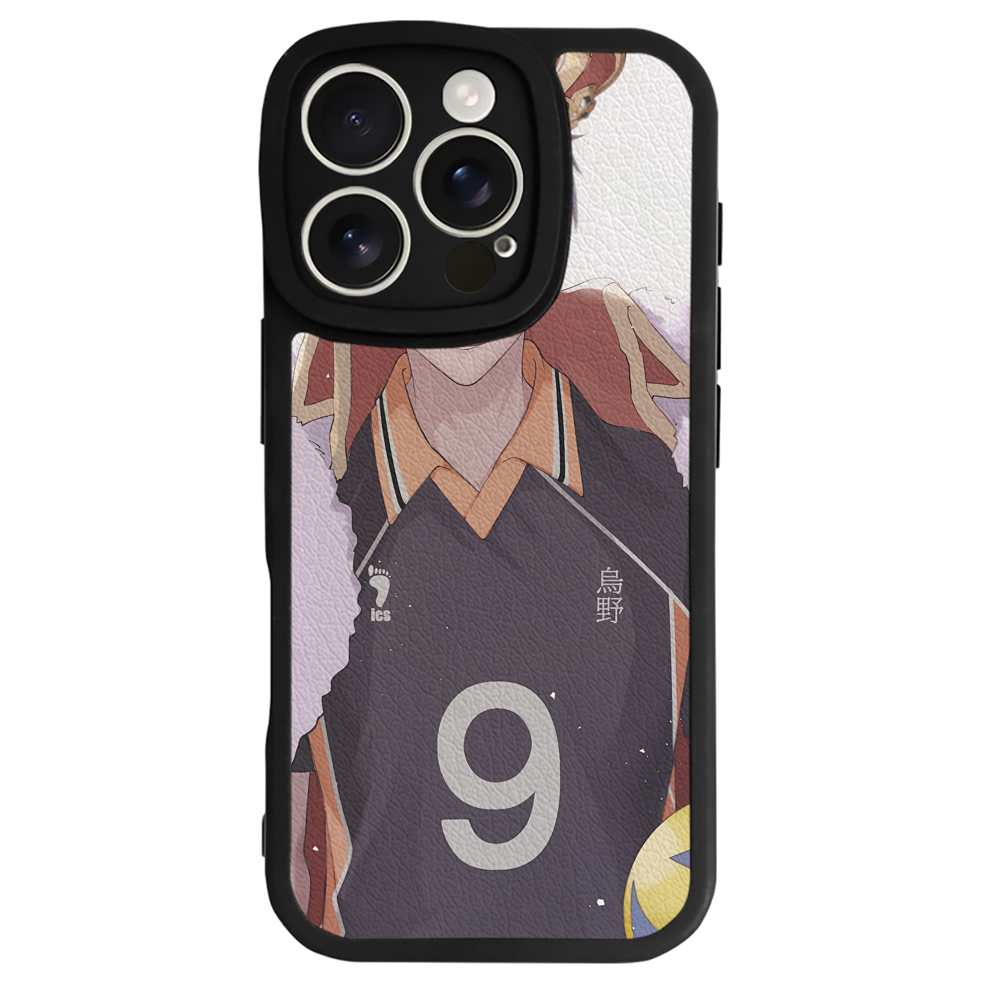 （画像用） ハイキュー!! Haikyu!! 【iPhone 16シリーズ対応】シリコンスマホケース（レザー調） 材質：シリコン